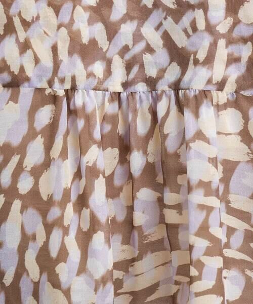 MICHEL KLEIN / ミッシェルクラン シャツ・ブラウス | [オリジナルプリント素材]レオパードプリントシアーブラウス | 詳細12