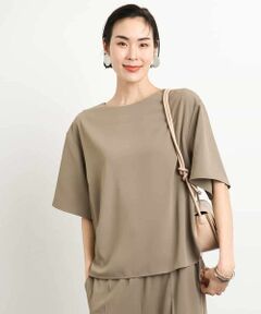 MICHEL KLEIN / ミッシェルクラン シャツ・ブラウス | [接触冷感/UVカット]クルーネック Tブラウス(セットアップ対応)