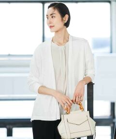 MICHEL KLEIN / ミッシェルクラン カーディガン・ボレロ | [接触冷感/UVカット]ドレープカーディガン