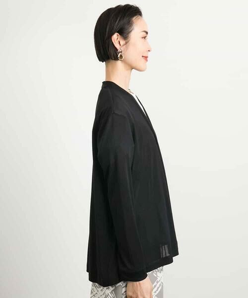 MICHEL KLEIN / ミッシェルクラン カーディガン・ボレロ | [接触冷感/UVカット]ドレープカーディガン | 詳細12