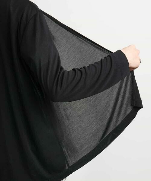 MICHEL KLEIN / ミッシェルクラン カーディガン・ボレロ | [接触冷感/UVカット]ドレープカーディガン | 詳細14