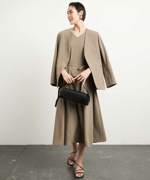 MICHEL KLEIN / ミッシェルクラン ノーカラージャケット | [接触冷感]ノーカラージャケット(セットアップ対応) | 詳細13