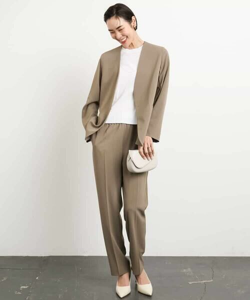 MICHEL KLEIN / ミッシェルクラン ノーカラージャケット | [接触冷感]ノーカラージャケット(セットアップ対応) | 詳細18