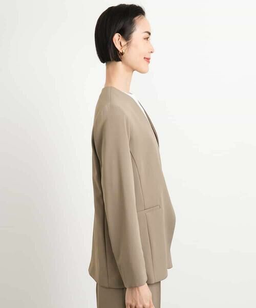 MICHEL KLEIN / ミッシェルクラン ノーカラージャケット | [接触冷感]ノーカラージャケット(セットアップ対応) | 詳細24