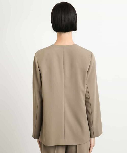 MICHEL KLEIN / ミッシェルクラン ノーカラージャケット | [接触冷感]ノーカラージャケット(セットアップ対応) | 詳細25