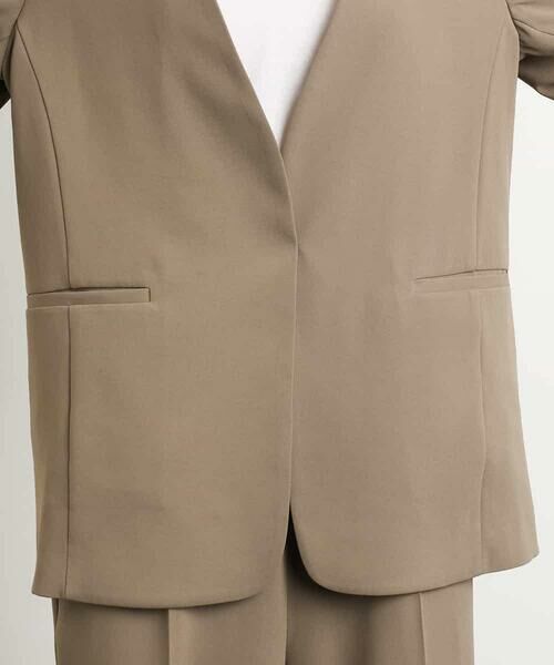 MICHEL KLEIN / ミッシェルクラン ノーカラージャケット | [接触冷感]ノーカラージャケット(セットアップ対応) | 詳細29