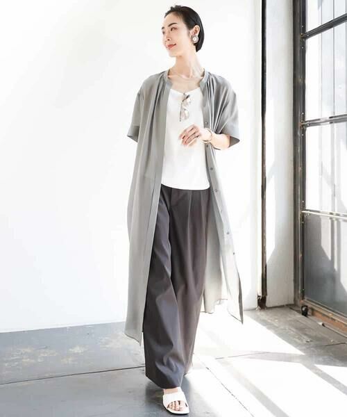 MICHEL KLEIN / ミッシェルクラン ロング・マキシ丈ワンピース | 3WAYロングシャツワンピース | 詳細4