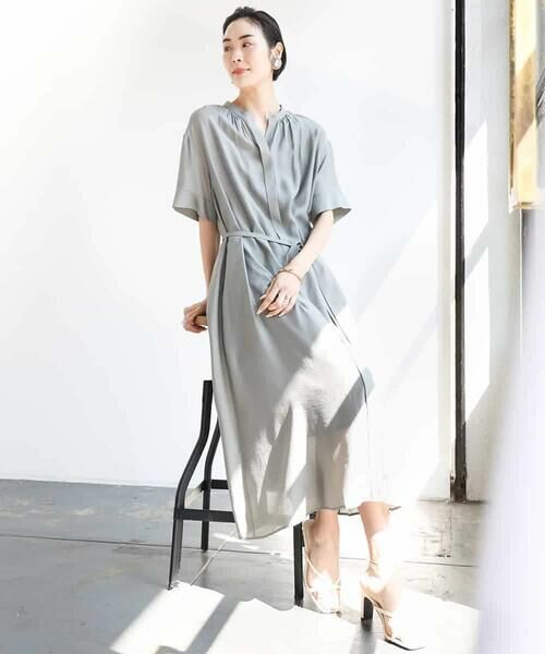 MICHEL KLEIN / ミッシェルクラン ロング・マキシ丈ワンピース | 3WAYロングシャツワンピース | 詳細6