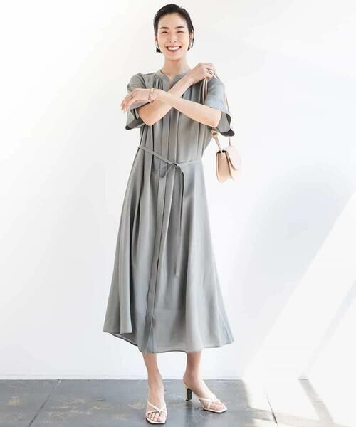 MICHEL KLEIN / ミッシェルクラン ロング・マキシ丈ワンピース | 3WAYロングシャツワンピース | 詳細7