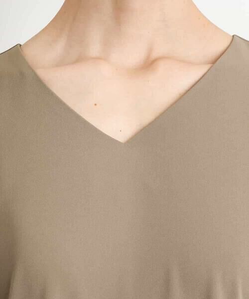 MICHEL KLEIN / ミッシェルクラン ロング・マキシ丈ワンピース | [接触冷感/UVカット]Vネックフレアワンピース(セットアップ対応) | 詳細19