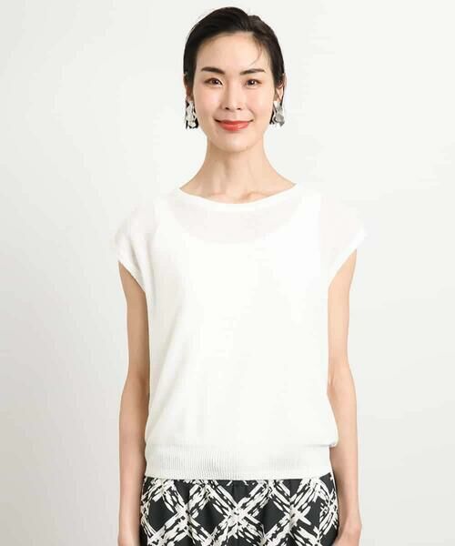 MICHEL KLEIN / ミッシェルクラン ニット・セーター | [アンサンブル対応]スパンコールフレンチスリーブニット | 詳細17