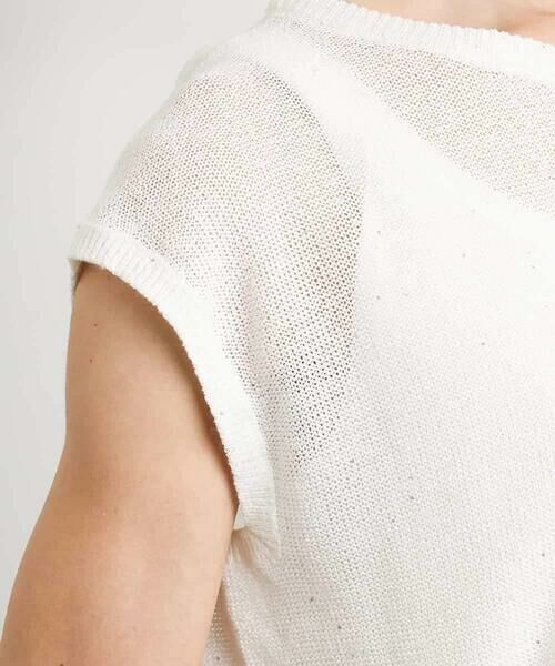 MICHEL KLEIN / ミッシェルクラン ニット・セーター | [アンサンブル対応]スパンコールフレンチスリーブニット | 詳細21