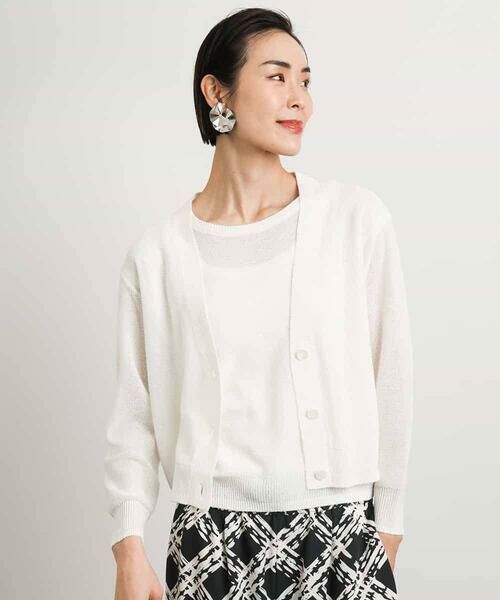 MICHEL KLEIN / ミッシェルクラン ニット・セーター | [アンサンブル対応]スパンコールフレンチスリーブニット | 詳細8