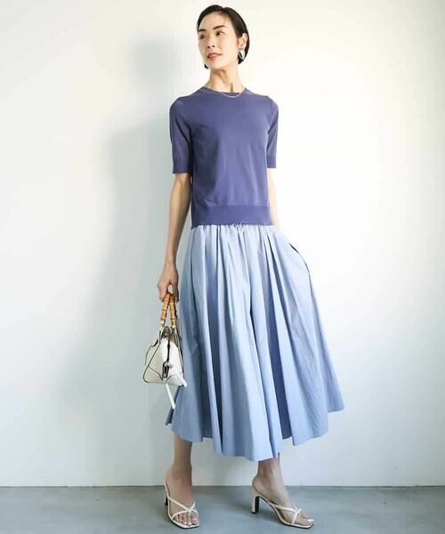 MICHEL KLEIN / ミッシェルクラン ニット・セーター | [アンサンブル対応/接触冷感]クルーネックニットプルオーバー | 詳細14