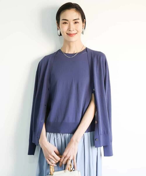 MICHEL KLEIN / ミッシェルクラン ニット・セーター | [アンサンブル対応/接触冷感]クルーネックニットプルオーバー | 詳細16