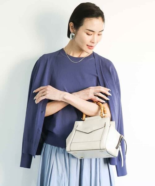 MICHEL KLEIN / ミッシェルクラン ニット・セーター | [アンサンブル対応/接触冷感]クルーネックニットプルオーバー | 詳細17