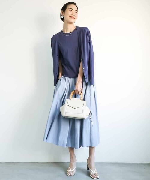 MICHEL KLEIN / ミッシェルクラン ニット・セーター | [アンサンブル対応/接触冷感]クルーネックニットプルオーバー | 詳細19