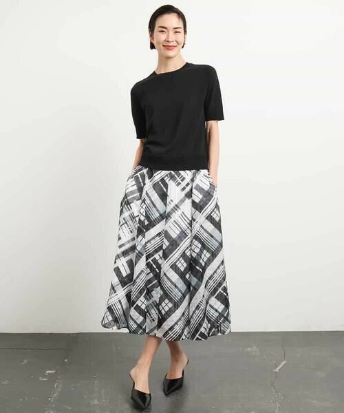 MICHEL KLEIN / ミッシェルクラン ニット・セーター | [アンサンブル対応/接触冷感]クルーネックニットプルオーバー | 詳細2