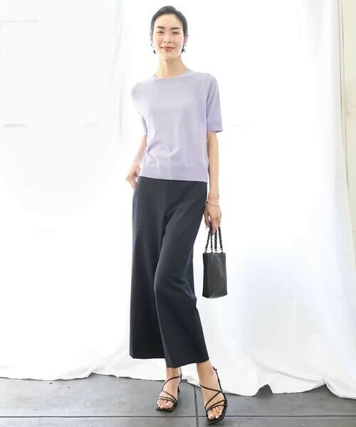 MICHEL KLEIN / ミッシェルクラン ニット・セーター | [アンサンブル対応/接触冷感]クルーネックニットプルオーバー | 詳細22