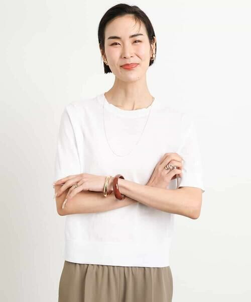 MICHEL KLEIN / ミッシェルクラン ニット・セーター | [アンサンブル対応/接触冷感]クルーネックニットプルオーバー | 詳細29