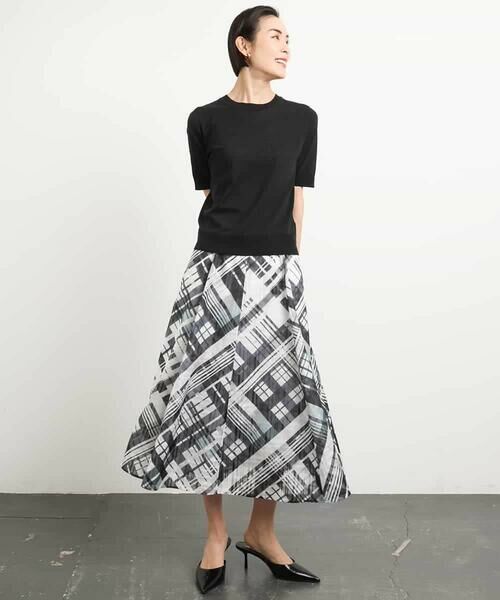 MICHEL KLEIN / ミッシェルクラン ニット・セーター | [アンサンブル対応/接触冷感]クルーネックニットプルオーバー | 詳細3