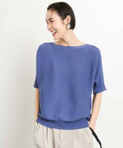 MICHEL KLEIN / ミッシェルクラン ニット・セーター | [新色追加]ホールガーメント(R)ドルマンスリーブニット(半袖）