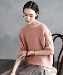 MICHEL KLEIN / ミッシェルクラン ニット・セーター | [新色追加]ホールガーメント(R)ドルマンスリーブニット(半袖）