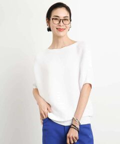 MICHEL KLEIN / ミッシェルクラン ニット・セーター | [新色追加]ホールガーメント(R)ドルマンスリーブニット(半袖）