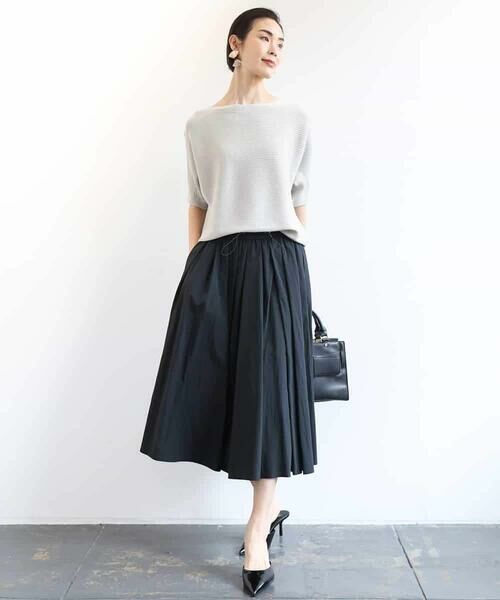 MICHEL KLEIN / ミッシェルクラン ニット・セーター | [新色追加]ホールガーメント(R)ドルマンスリーブニット(半袖） | 詳細10