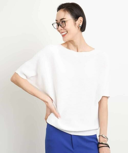 MICHEL KLEIN / ミッシェルクラン ニット・セーター | [新色追加]ホールガーメント(R)ドルマンスリーブニット(半袖） | 詳細12