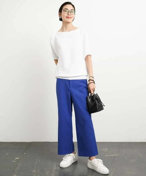 MICHEL KLEIN / ミッシェルクラン ニット・セーター | [新色追加]ホールガーメント(R)ドルマンスリーブニット(半袖） | 詳細13