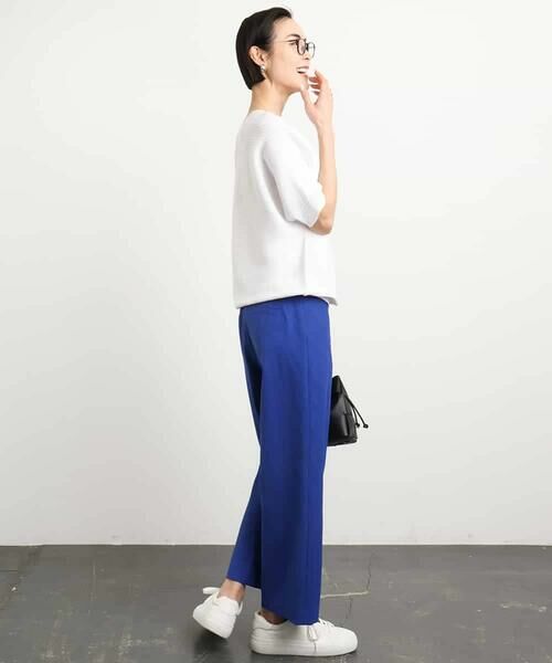 MICHEL KLEIN / ミッシェルクラン ニット・セーター | [新色追加]ホールガーメント(R)ドルマンスリーブニット(半袖） | 詳細14