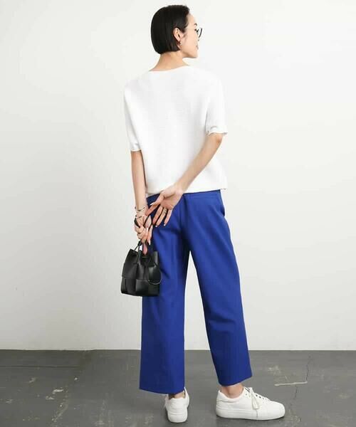 MICHEL KLEIN / ミッシェルクラン ニット・セーター | [新色追加]ホールガーメント(R)ドルマンスリーブニット(半袖） | 詳細15