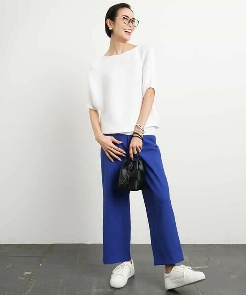 MICHEL KLEIN / ミッシェルクラン ニット・セーター | [新色追加]ホールガーメント(R)ドルマンスリーブニット(半袖） | 詳細16