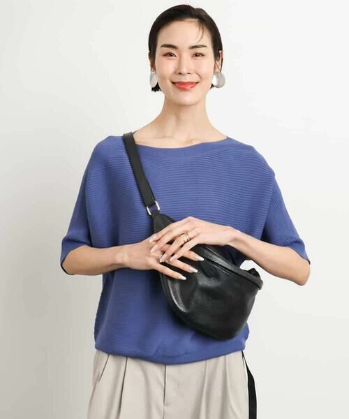 MICHEL KLEIN / ミッシェルクラン ニット・セーター | [新色追加]ホールガーメント(R)ドルマンスリーブニット(半袖） | 詳細2