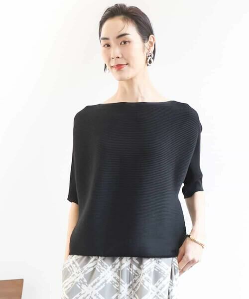 MICHEL KLEIN / ミッシェルクラン ニット・セーター | [新色追加]ホールガーメント(R)ドルマンスリーブニット(半袖） | 詳細20