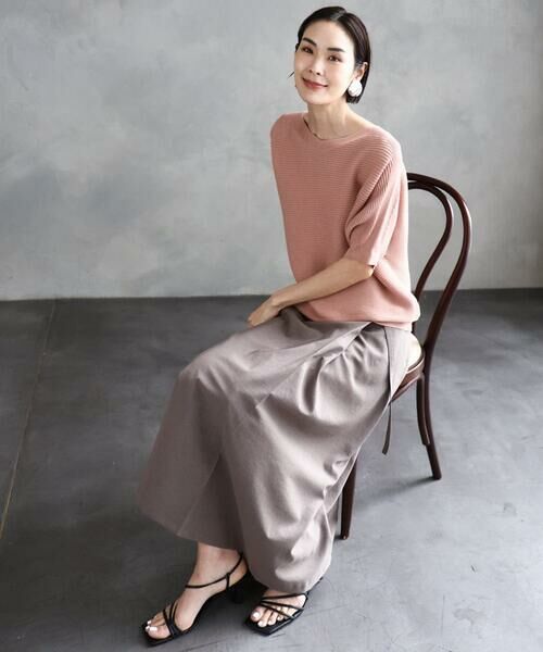 MICHEL KLEIN / ミッシェルクラン ニット・セーター | [新色追加]ホールガーメント(R)ドルマンスリーブニット(半袖） | 詳細28