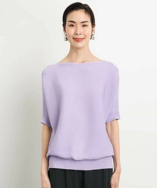 MICHEL KLEIN / ミッシェルクラン ニット・セーター | [新色追加]ホールガーメント(R)ドルマンスリーブニット(半袖） | 詳細29