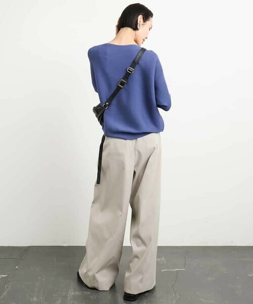 MICHEL KLEIN / ミッシェルクラン ニット・セーター | [新色追加]ホールガーメント(R)ドルマンスリーブニット(半袖） | 詳細4