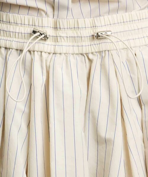 MICHEL KLEIN / ミッシェルクラン ロング・マキシ丈スカート | [ドライタッチ]スピンドルギャザースカート ストライプ柄(セットアップ対応) | 詳細5
