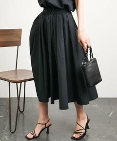 MICHEL KLEIN / ミッシェルクラン ロング・マキシ丈スカート | [ドライタッチ]スピンドルギャザースカート 無地(セットアップ対応)