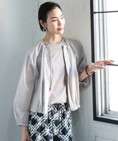 MICHEL KLEIN / ミッシェルクラン その他アウター | シアーノーカラーブルゾン