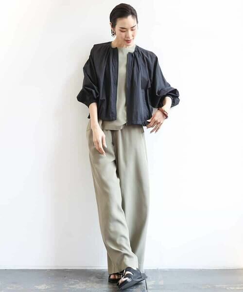 MICHEL KLEIN / ミッシェルクラン その他アウター | シアーノーカラーブルゾン | 詳細13