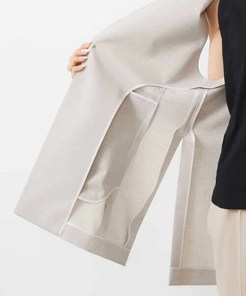 MICHEL KLEIN / ミッシェルクラン ベスト | ベルト付きノーカラージレ | 詳細23