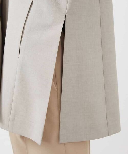 MICHEL KLEIN / ミッシェルクラン ベスト | ベルト付きノーカラージレ | 詳細24