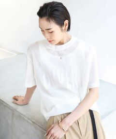 MICHEL KLEIN / ミッシェルクラン カットソー | ロゴメッシュプルオーバー