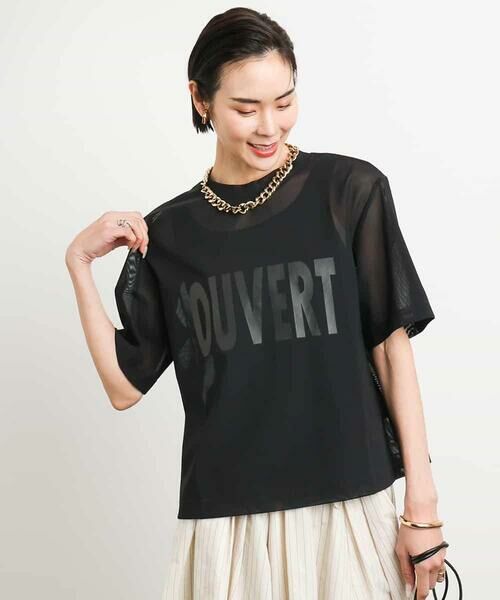 MICHEL KLEIN / ミッシェルクラン カットソー | ロゴメッシュプルオーバー | 詳細1