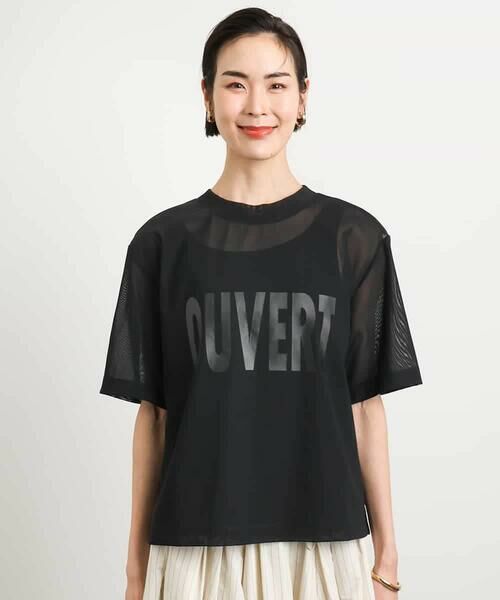 MICHEL KLEIN / ミッシェルクラン カットソー | ロゴメッシュプルオーバー | 詳細12