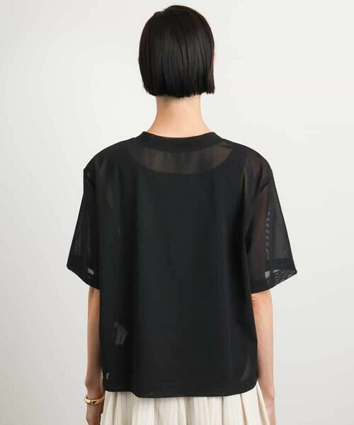 MICHEL KLEIN / ミッシェルクラン カットソー | ロゴメッシュプルオーバー | 詳細14