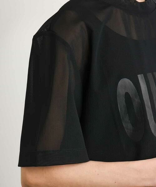 MICHEL KLEIN / ミッシェルクラン カットソー | ロゴメッシュプルオーバー | 詳細16